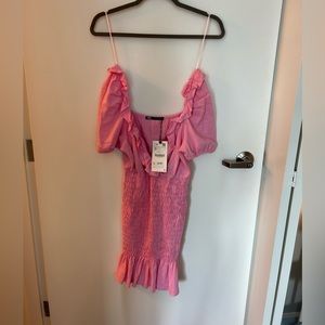 Pink Zara dress with tag